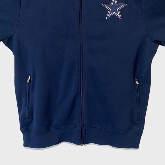Nike NFL Dallas Cowboys Embroidered Zip-Up Sport Jacket Blue Women's XL Football - Picture 7 of 14